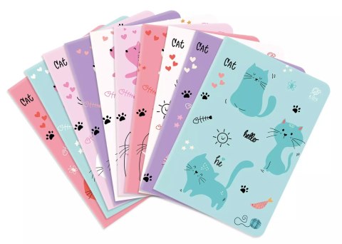 Zeszyt A5 16K kratka Sweet Kitten pakiet 10 sztuk mix Zeszyt A5 16K kratka Sweet Kitten pakiet 10 sztuk mix