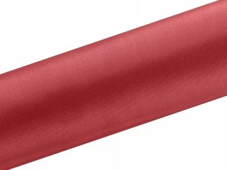 Satyna gładka czerwona Dekoracja tkanian 0,16 x 9m