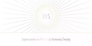 Zaproszenie Komunia (10szt)