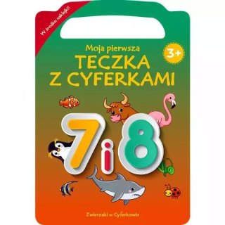 Zwierzaki w cyferkowie. Moja pierwsza teczka z cyferkami. 7 i 8 KS66669 Trefl