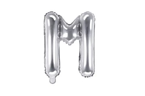 Balon fol.Litera M 35cm srebrny 72199 Balon fol.Litera M 35cm srebrny 72199