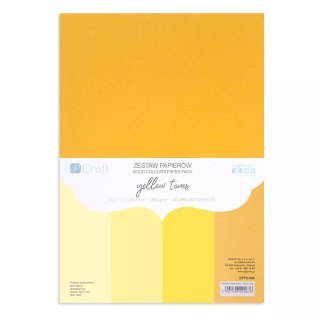 Zestaw papierów A4 Yellow Tones 220g 20 ark.