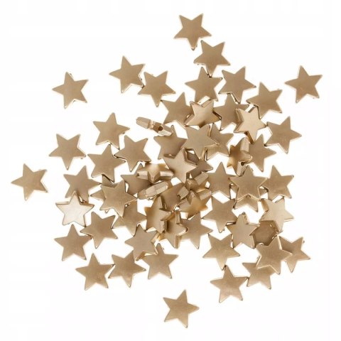 Koraliki gwiazdki Złote 1,5 cm 60 szt. Koraliki gwiazdki Złote 1,5 cm 60 szt.