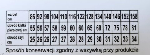 Koszula 68-104, paski, krótki rękaw