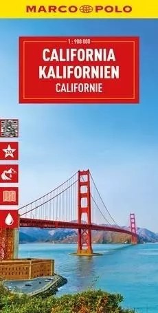 Mapa drogowa Kalifornia 1:900 000 Mapa drogowa Kalifornia 1:900 000