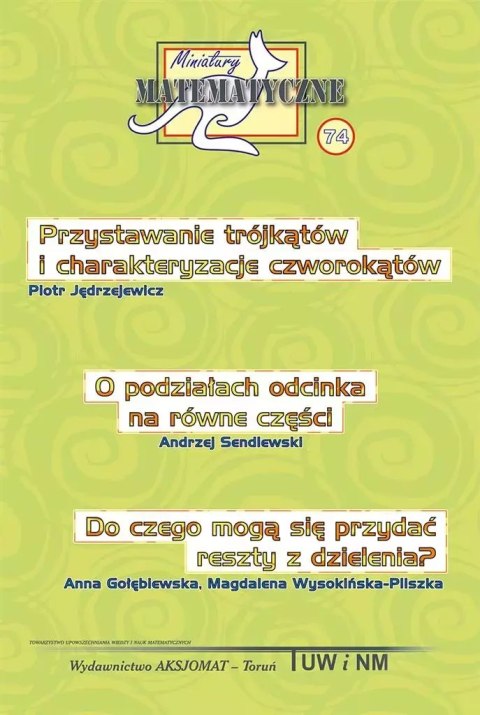 Miniatury matematyczne 74 Miniatury matematyczne 74