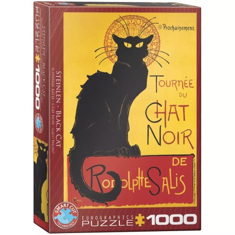 Puzzle 1000 elementów. Czarny kot, T.A. Steinlen Puzzle 1000 elementów. Czarny kot, T.A. Steinlen
