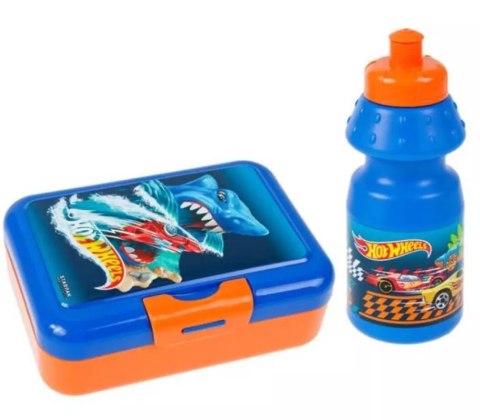 Bidon 350ml + pudełko śniadaniowe Hot Wheels Bidon 350ml + pudełko śniadaniowe Hot Wheels