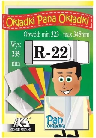 Okładka książkowa reg.R-22 wys. 235mm x obw. 323mm - 345mm p10 cena za 1szt