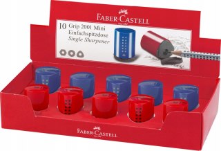 Temperówka manualna, pojedyncza, z pojemnikiem Faber-Castell Odcienie czerwieni