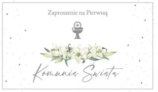 Zaproszenie Komunia (10szt)