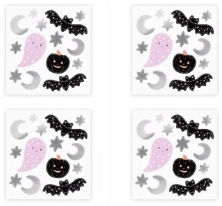 Naklejki na ścianę na Halloween PartyDeco 4 sztuki