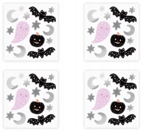 Naklejki na ścianę na Halloween PartyDeco 4 sztuki Naklejki na ścianę na Halloween PartyDeco 4 sztuki