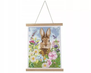 Plakat 35x45cm z mozaiką diamentową Zając i