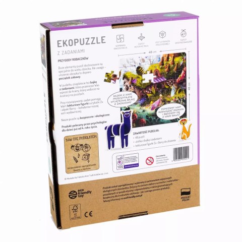 Ekopuzzle 48 elementów. Przygody robaczków
