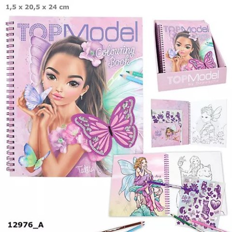 Kolorowanka z cekinami Fairy Love motyl Top Model 12976A Kolorowanka z cekinami Fairy Love motyl Top Model 12976A