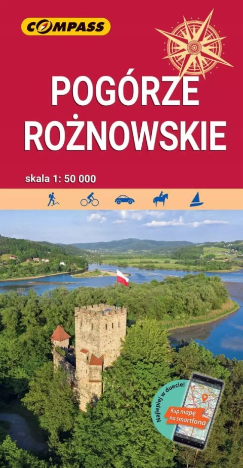 Pogórze Rożnowskie. Mapa turystyczna 1:50 000 Pogórze Rożnowskie. Mapa turystyczna 1:50 000