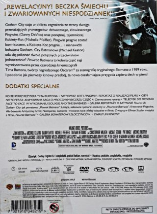 Powrót Batmana (2 DVD) Premium Collection, płyta DVD
