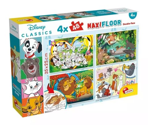 Puzzle dwustronne maxi 4x48 elementów. Disney Puzzle dwustronne maxi 4x48 elementów. Disney