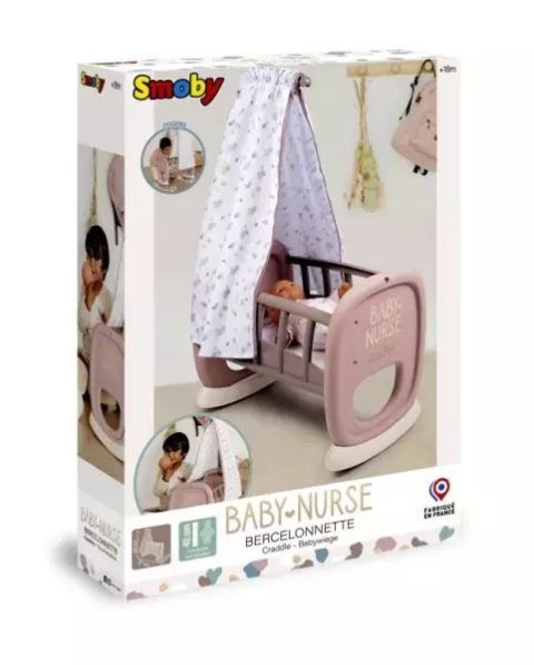 Baby Nurse Kołyska z baldachimem SMOBY Baby Nurse Kołyska z baldachimem SMOBY