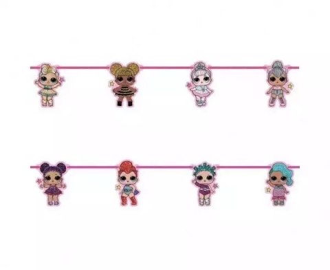 Banner papierowy LOL Glitterati figurki Banner papierowy LOL Glitterati figurki
