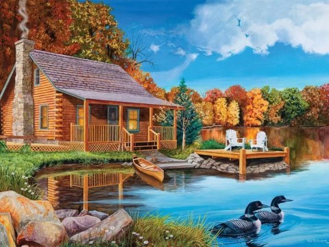 Cobble Hill Puzzle 500 el. Dom nad jeziorem Cobble Hill Puzzle 500 el. Dom nad jeziorem