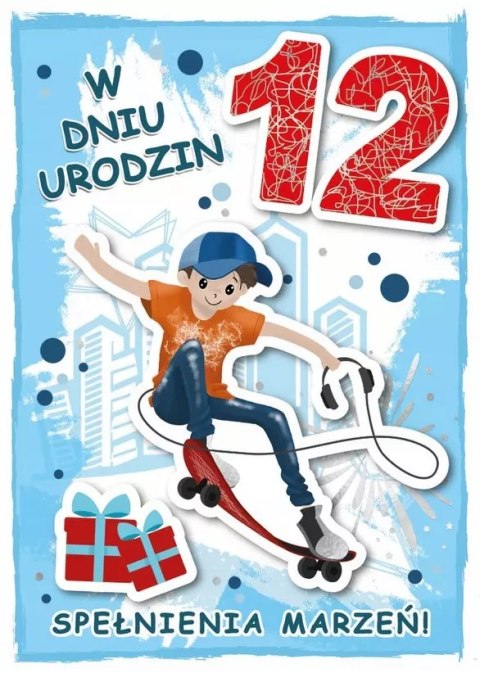 Karnet urodziny 12 Karnet urodziny 12