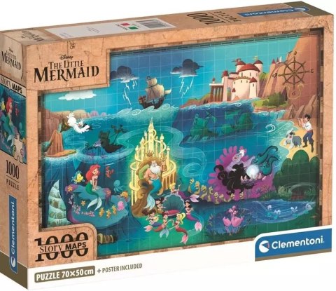 Puzzle 1000 elementów. Mała syrenka, mapa Puzzle 1000 elementów. Mała syrenka, mapa