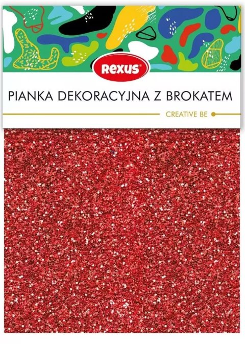 Zestaw pianka dekoracyjna brokat A4 5 kolorów Zestaw pianka dekoracyjna brokat A4 5 kolorów