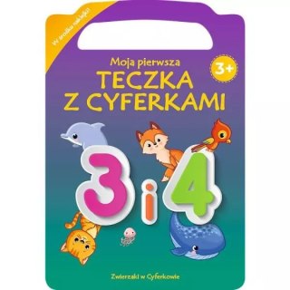 Zwierzaki w cyferkowie. Moja pierwsza teczka z cyferkami. 3 i 4 KS66645 Trefl