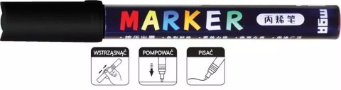 Marker akrylowy 1-2mm czarny (6szt) M&G Marker akrylowy 1-2mm czarny (6szt) M&G