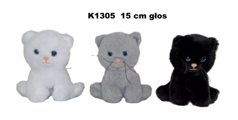 Pluszak Kot z Glosem 15cm Siedzacy Sa Pluszak Kot z Glosem 15cm Siedzacy Sa