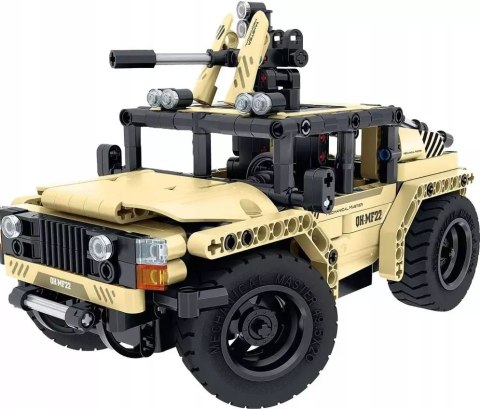 Klocki uzbrojony jeep 2w1 zdalnie sterowany 370 elementów Klocki uzbrojony jeep 2w1 zdalnie sterowany 370 elementów