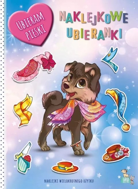 Pieski. Naklejkowe ubieranki