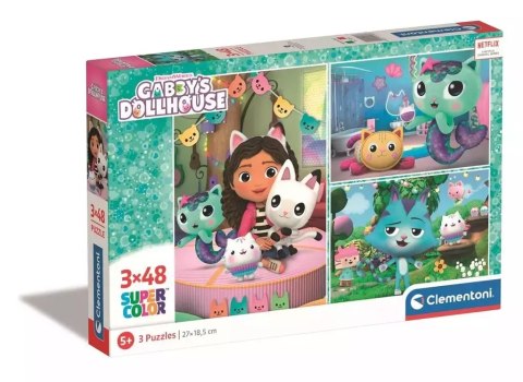 Puzzle 3x48 Super Kolor Gabby's Dollhouse Puzzle 3x48 Super Kolor Gabby's Dollhouse