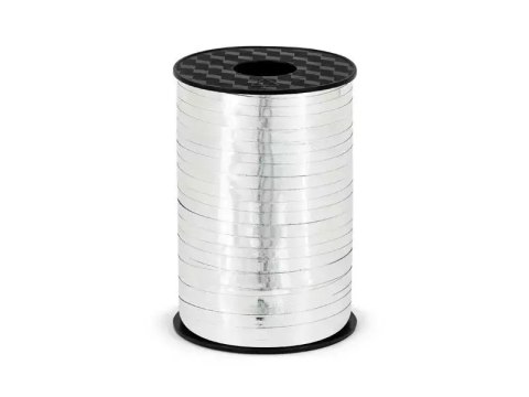 Wstążka plastikowa srebrna 5mmx225m Wstążka plastikowa srebrna 5mmx225m