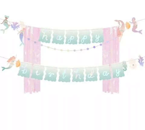 Baner Happy Birthday Syrena, 130x100 cm Baner Happy Birthday Syrena, 130x100 cm