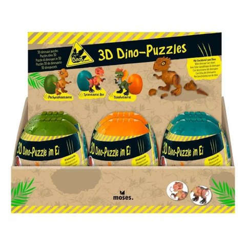 Dino Puzzle 3D w Jajku MIX Dino Puzzle 3D w Jajku MIX