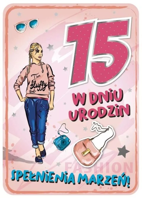 Karnet Urodziny 15 GM-754 Karnet Urodziny 15 GM-754