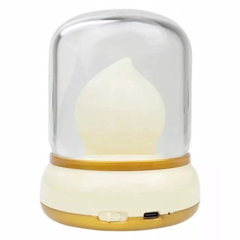 Lampka nocna LED 3W żółty płomyczek Oświetlenie do pokoju dziecka Interblue Lampka nocna LED 3W żółty płomyczek Oświetlenie do pokoju dziecka Interblue