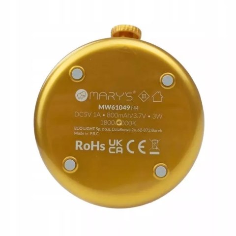 Lampka nocna LED 3W żółty płomyczek Oświetlenie do pokoju dziecka Interblue Lampka nocna LED 3W żółty płomyczek Oświetlenie do pokoju dziecka Interblue