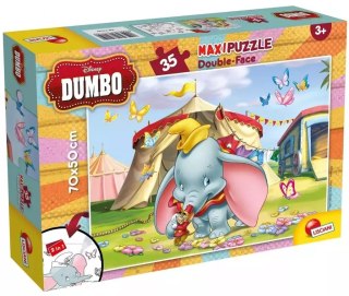 Puzzle dwustronne maxi 35 elementów. Dumbo