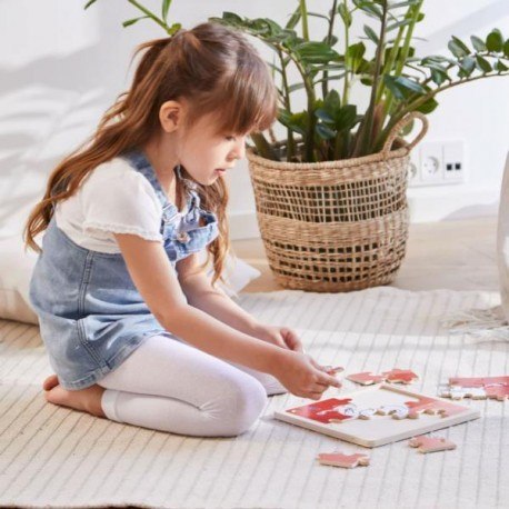 Drewniane puzzle,16 el. muminki - troska Drewniane puzzle,16 el. muminki - troska