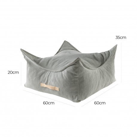 Meowbaby® pufa dziecięca, kwadratowa, sztruksowa, Meowbaby® pufa dziecięca, kwadratowa, sztruksowa,