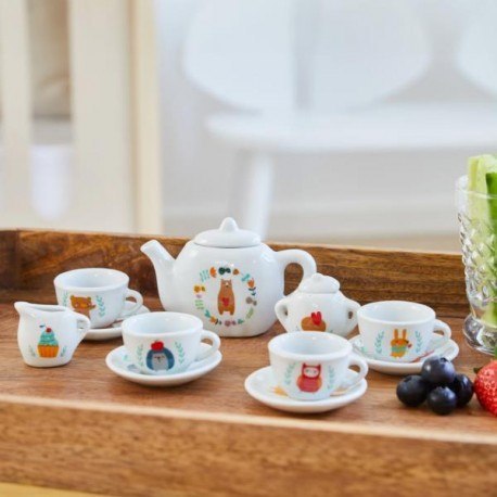 Porcelanowy serwis dla dzieci, little woodies, 12 Porcelanowy serwis dla dzieci, little woodies, 12