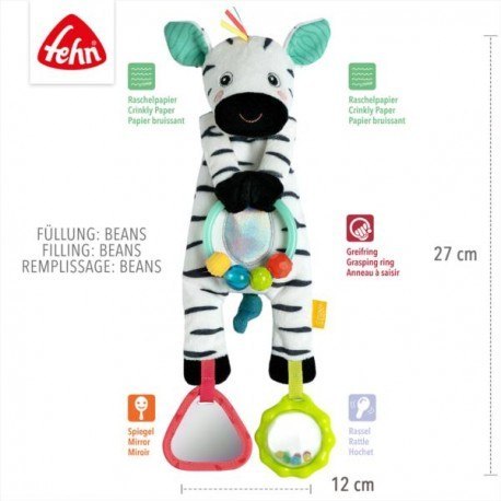 Zawieszka, maskotka edukacyjna, zebra z kolekcji: Zawieszka, maskotka edukacyjna, zebra z kolekcji: