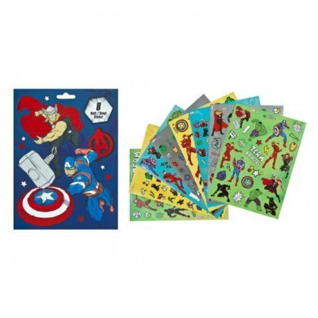 Zestaw naklejek, blok - avengers - ok. 340 szt. Zestaw naklejek, blok - avengers - ok. 340 szt.