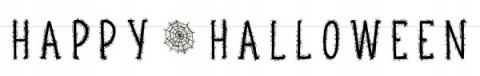 Baner girlanda Happy Halloween pajęczyna 180 cm Baner girlanda Happy Halloween pajęczyna 180 cm