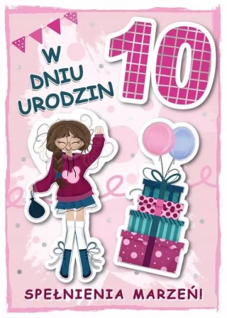 Karnet urodziny 10