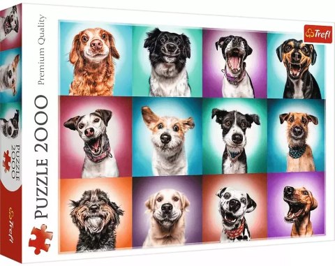 Puzzle 2000 elementów. Zabawne psie portrety Puzzle 2000 elementów. Zabawne psie portrety